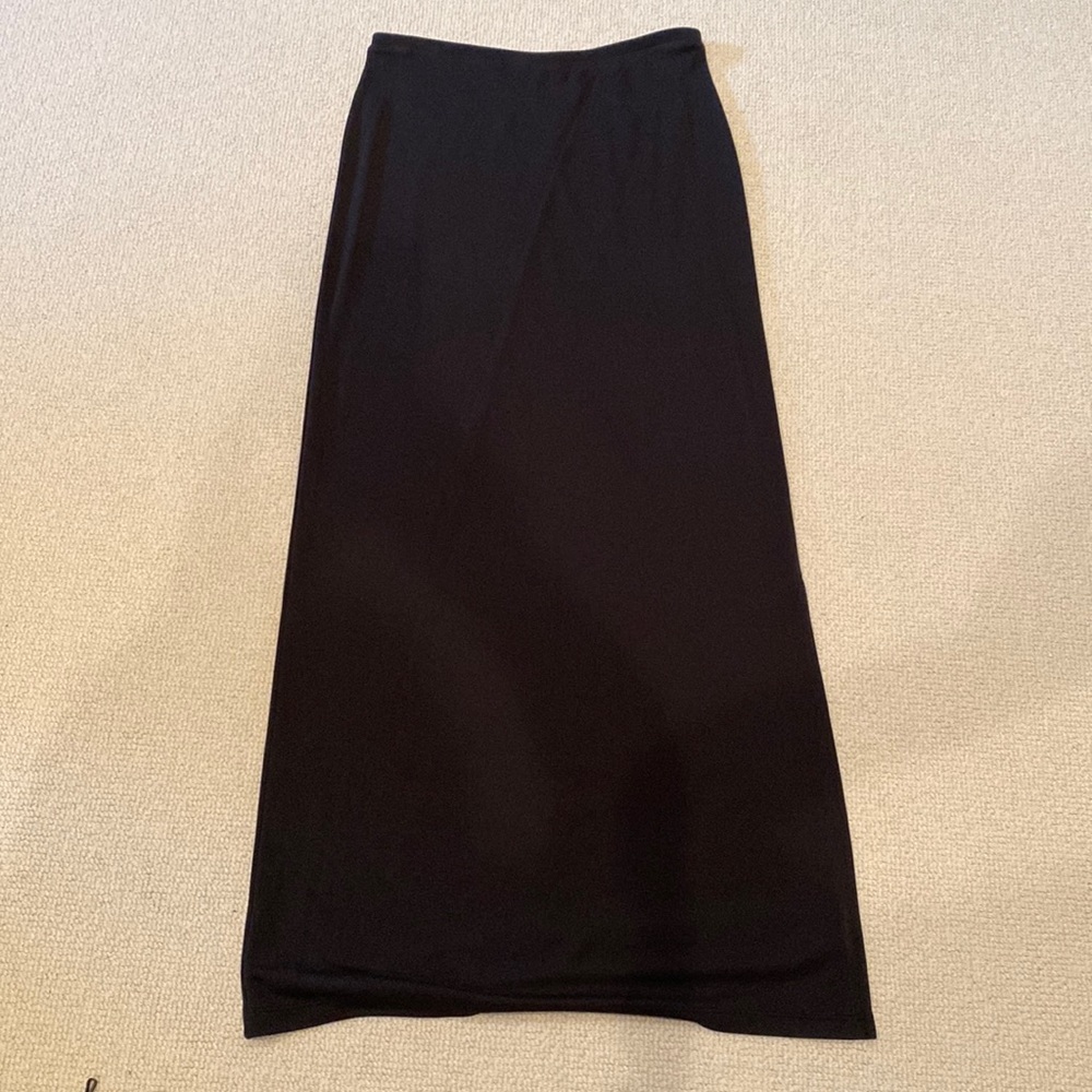 Black maxi skirt